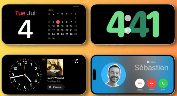 宽城苹果手机维修分享iOS17横屏充电待机显示有什么好处 