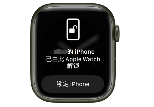 宽城苹果手机维修分享用 AppleWatch 解锁配备面容 ID 的 iPhone方法 